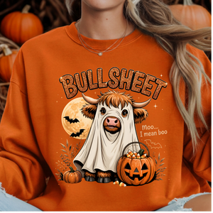BullSheet Halloween Graphic Sweatshirt TheCraftNook