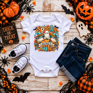 Spooky But Make It Cute Halloween Baby Bodysuit TheCraftNook