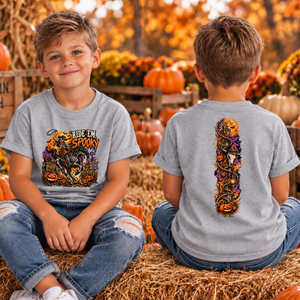 Kids Ride Em Spooky Front and Back Graphics TheCraftNook