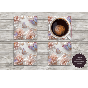 Butterfly Coasters TheCraftNook