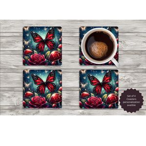 Butterfly Coasters TheCraftNook