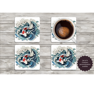 Koi Fish Coasters TheCraftNook