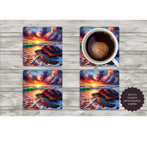 Sea Turtle Coasters — Choose Your Design TheCraftNook