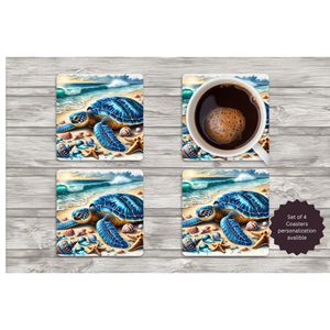 Sea Turtle Coasters — Choose Your Design TheCraftNook