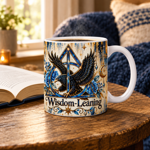 Eagle House mug in a cozy reading nook