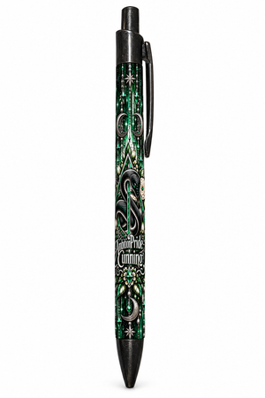 Green snake and celestial design on your click pen