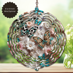 Butterfly Aluminum Metal Wind Spinner, multiple images available. TheCraftNook