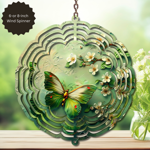 Butterfly Aluminum Metal Wind Spinner, multiple images available. TheCraftNook