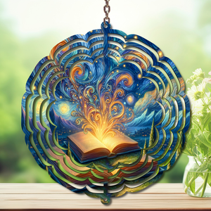 “Once Upon a Breeze Aluminum Metal Wind Spinner, multiple images available TheCraftNook
