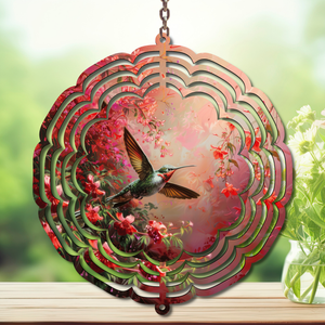 Hummingbird Aluminum Metal Wind Spinner, Let your garden bloom with motion. 🌺✨multiple images available TheCraftNook