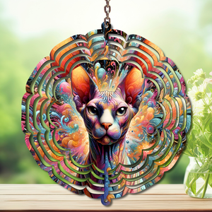 Cats Aluminum Metal Wind Spinner, Let your garden play with a little cattitude. Multiple images available. TheCraftNook