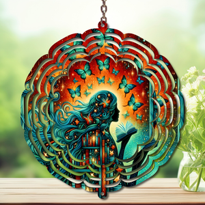 “Once Upon a Breeze Aluminum Metal Wind Spinner, multiple images available TheCraftNook