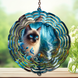 Cats Aluminum Metal Wind Spinner, Let your garden play with a little cattitude. Multiple images available. TheCraftNook