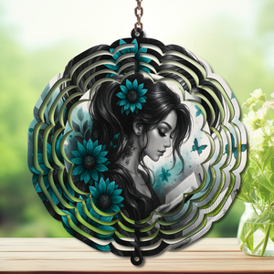“Once Upon a Breeze Aluminum Metal Wind Spinner, multiple images available TheCraftNook
