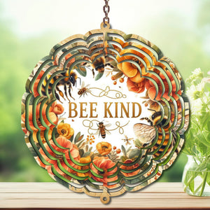 Honeybee Aluminum Metal Wind Spinner, Let your yard buzz with sunshine! Multiple images available. TheCraftNook