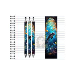 Refillable Pens, Dolphin Images. A pen that’s as playful as a dolphin. Multiple options and Images available. TheCraftNook