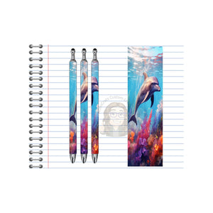 Refillable Pens, Dolphin Images. A pen that’s as playful as a dolphin. Multiple options and Images available. TheCraftNook