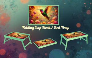 Hummingbird Foldable Wooden TV Tray or Bed tray/lap Desk. Let your space bloom beautifully. 🌺✨ 2 Sizes and Multiple Images Available. . TheCraftNook