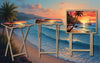 Beach Foldable Wooden TV Tray or Bed tray/lap Desk, 2 Sizes and Multiple Images Available. TheCraftNook