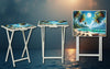 Beach Foldable Wooden TV Tray or Bed tray/lap Desk, 2 Sizes and Multiple Images Available. TheCraftNook