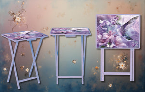 Hummingbird Foldable Wooden TV Tray or Bed tray/lap Desk. Let your space bloom beautifully. 🌺✨ 2 Sizes and Multiple Images Available. . TheCraftNook