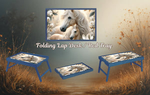 Horse Foldable Wooden TV Tray or Bed tray/lap Desk, 2 Sizes and Multiple Images Available TheCraftNook