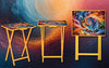 Music Foldable Wooden TV Tray or Bed tray/lap Desk, 2 Sizes and Multiple Images Available. TheCraftNook