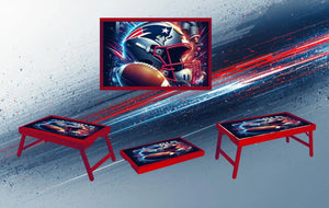 Sports Foldable Wooden TV Tray or Bed tray/lap Desk, 2 Sizes and Multiple Images Available. TheCraftNook