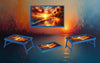 Beach Foldable Wooden TV Tray or Bed tray/lap Desk, 2 Sizes and Multiple Images Available. TheCraftNook