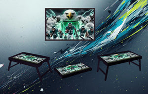 Sports Foldable Wooden TV Tray or Bed tray/lap Desk, 2 Sizes and Multiple Images Available. TheCraftNook