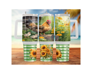 30- and 40-ounce Happy Hen Chicken Stainless Steel Tumblers. Multiple Sizes and Images Available. TheCraftNook