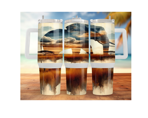 Wise & Wonderful Elephant Tumbler 30 and 40 oz Stainless-Steel Tumblers. Multiple Sizes and Images Available. TheCraftNook