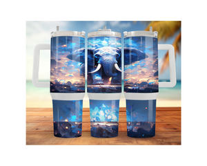 Wise & Wonderful Elephant Tumbler 30 and 40 oz Stainless-Steel Tumblers. Multiple Sizes and Images Available. TheCraftNook
