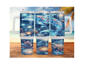 30- and 40-ounce Dolphin Stainless Steel Tumblers. Sip happy with a splash of ocean magic. Multiple Sizes and Images Available. TheCraftNook