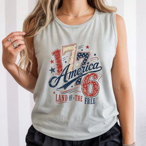 1776 America 4th of July Tank Top TheCraftNook