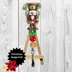NutCracker Glitter Badge Pull | Badge Reel TheCraftNook