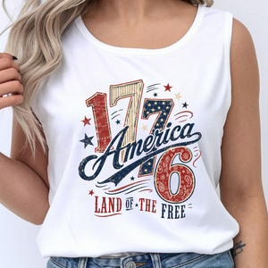 1776 America 4th of July Tank Top TheCraftNook