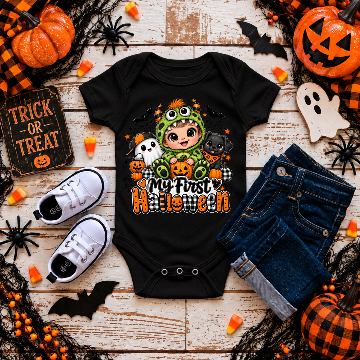 My First Halloween Boy in Coustume TheCraftNook