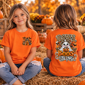 Kids Bows boos Bling Pocket and Back graphics TheCraftNook