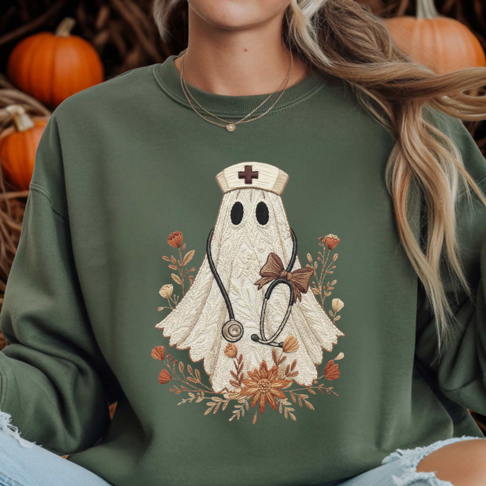 Boo-tiful Nurse Sweatshirt TheCraftNook