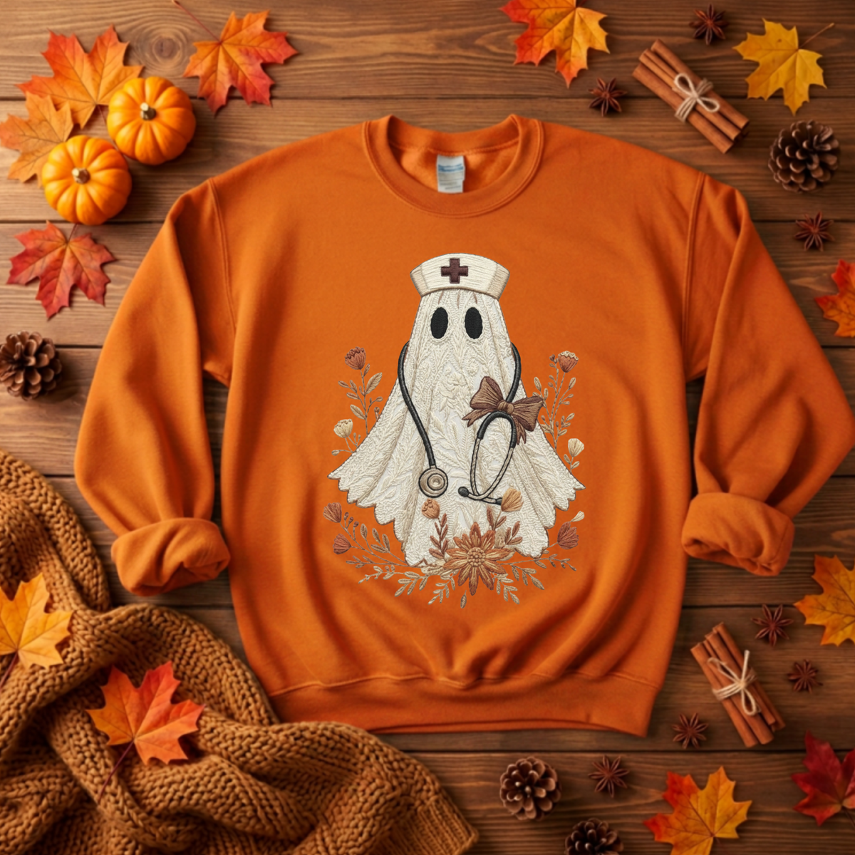 Boo-tiful Nurse Sweatshirt TheCraftNook
