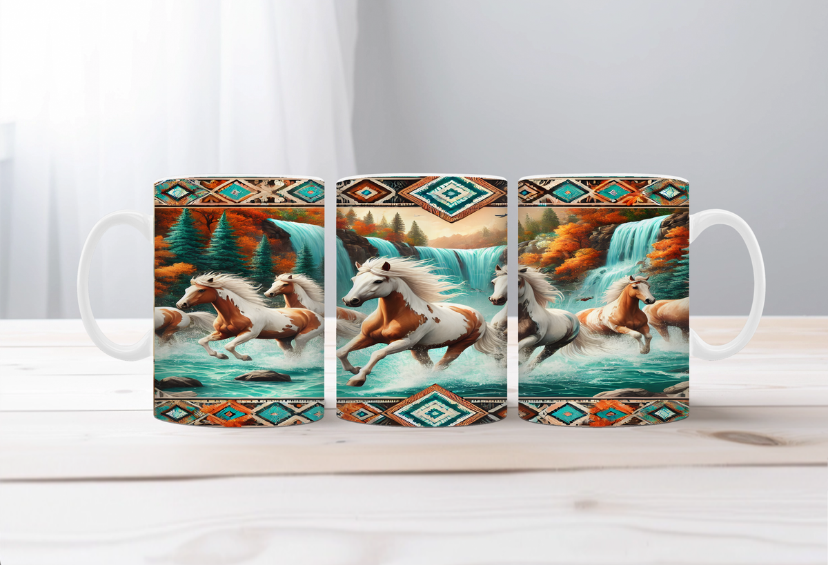 Horse Image Coffee Mugs Grace in Motion TheCraftNook
