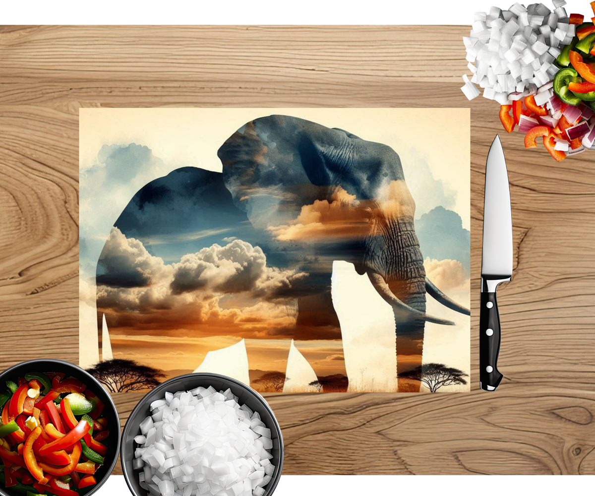 Wise & Wonderful Elephant Chopping Board TheCraftNook