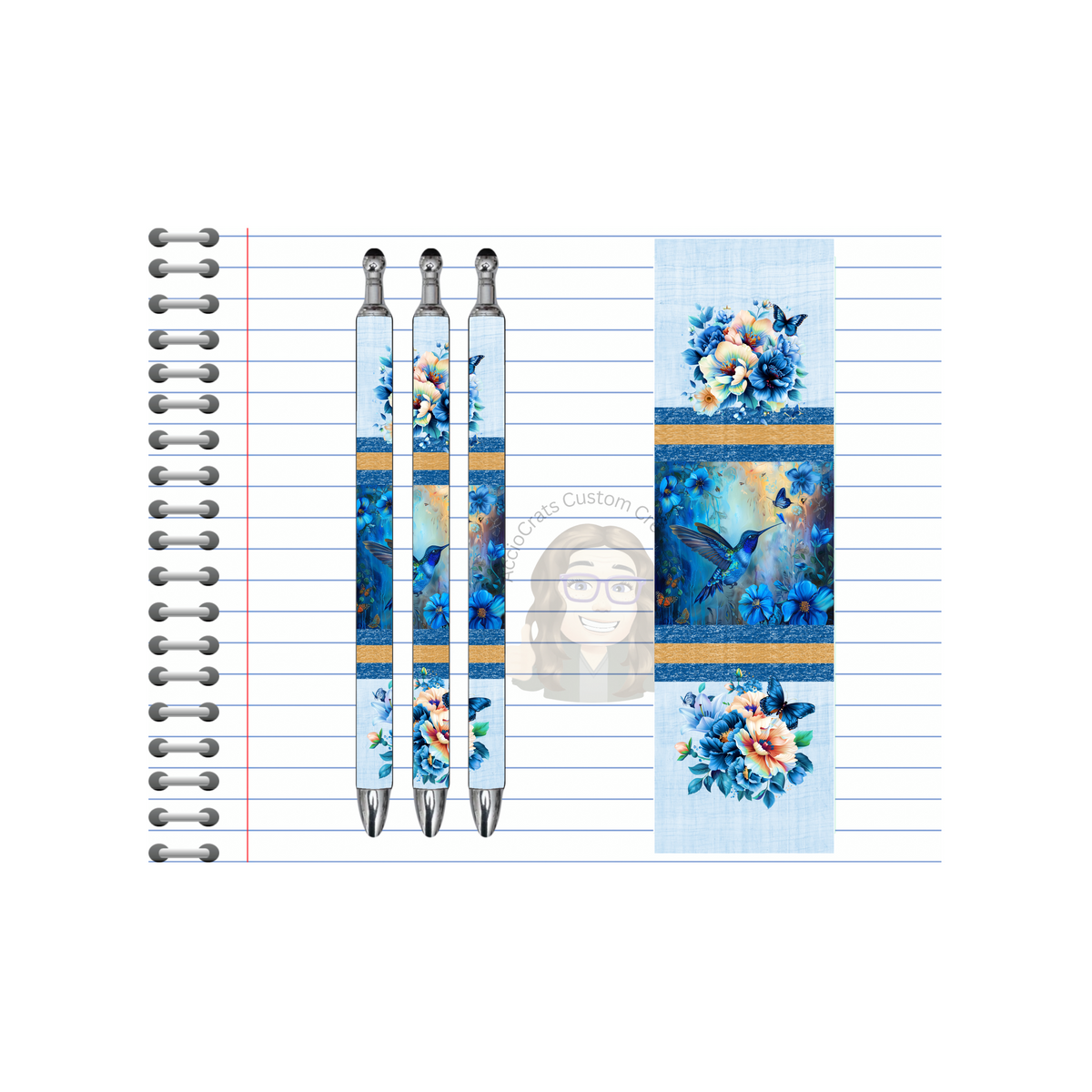 Refillable Pens, Hummingbird Images. Let your writing bloom. 🌸✨multiple options and Images available TheCraftNook
