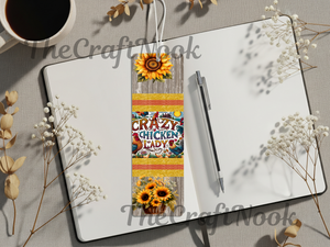 Aluminum Metal Bookmarks, Chicken Images TheCraftNook