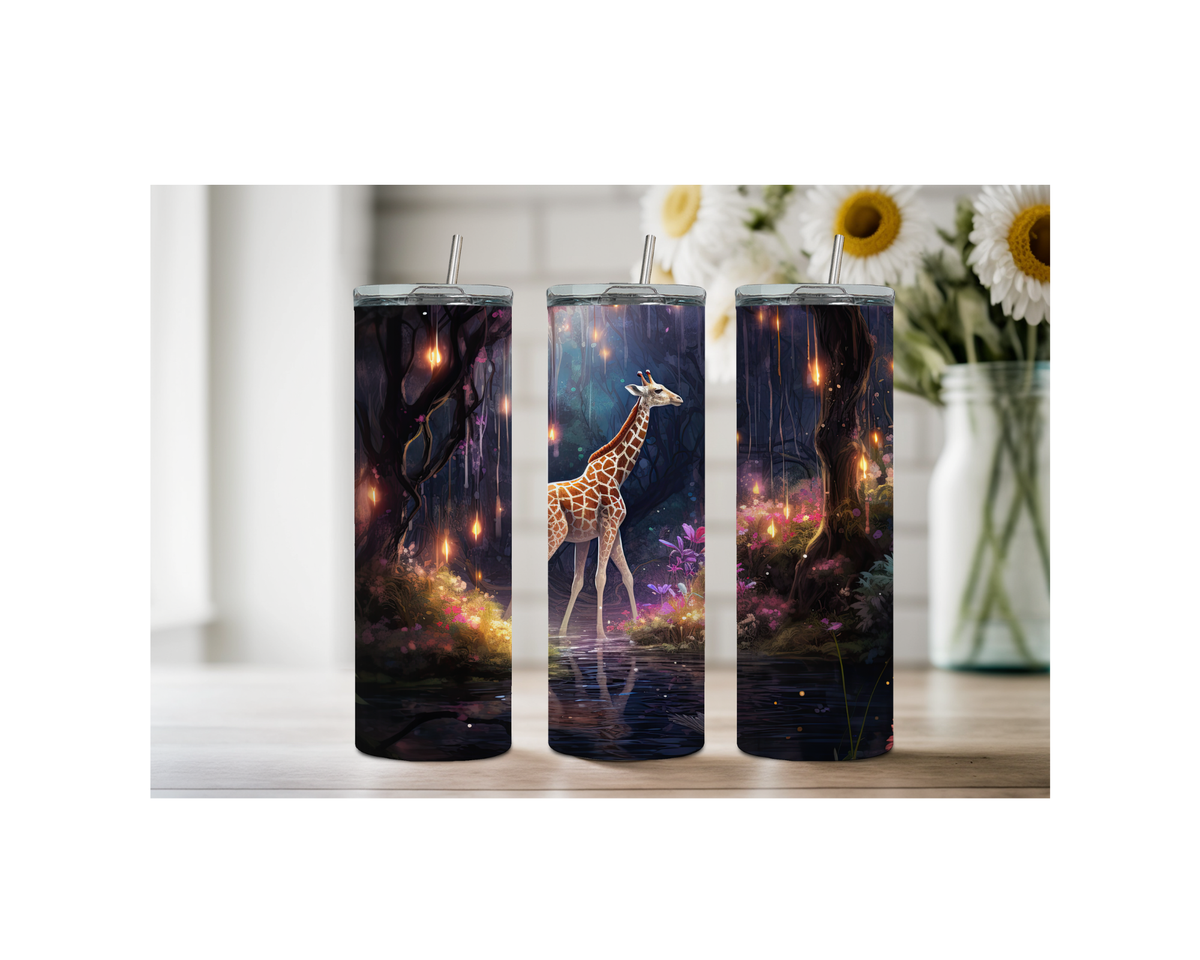 20-ounce Gentle Giraffe Whimsy Stainless Steel Tumbler. Multiple Images Available. TheCraftNook