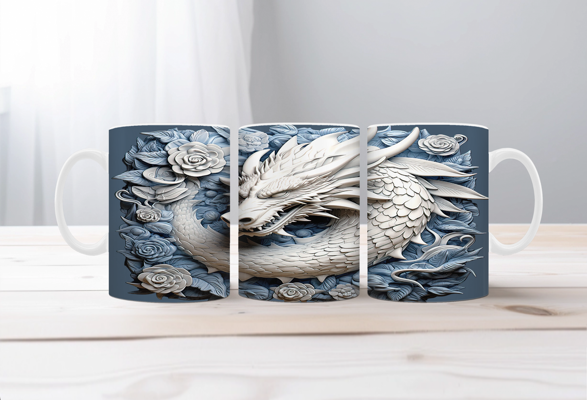 Majestic Dragon Scales Coffee Mug TheCraftNook
