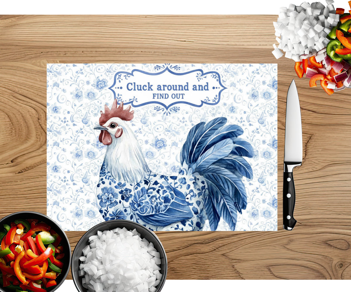 Cluck and Chop Chicken Cutting Boards TheCraftNook