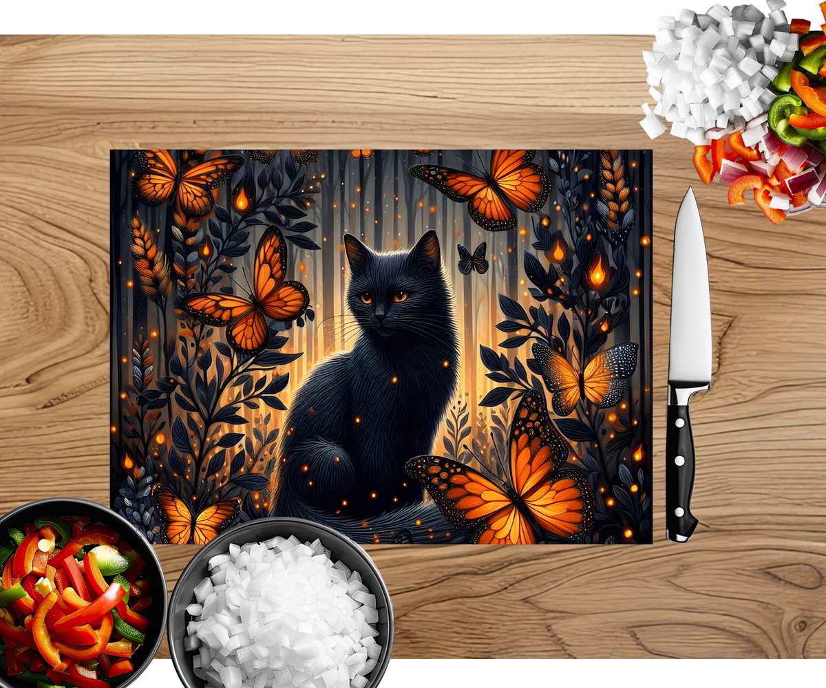 Purrfect Prep Cutting Board TheCraftNook