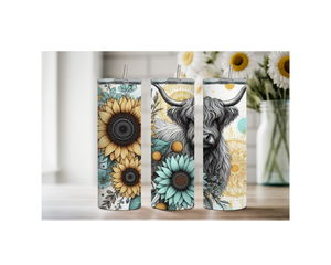 20 oz Highland Cutie Country Stainless Steel Tumbler. Multiple Images Available. TheCraftNook